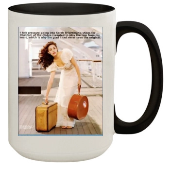 Emmy Rossum 15oz Colored Inner & Handle Mug