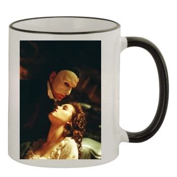 Emmy Rossum 11oz Colored Rim & Handle Mug