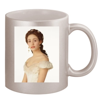 Emmy Rossum 11oz Metallic Silver Mug