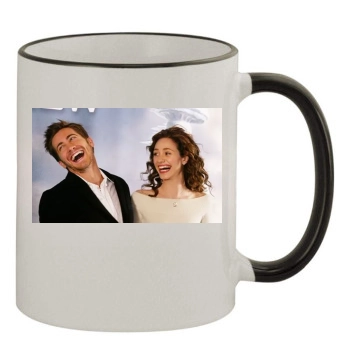 Emmy Rossum 11oz Colored Rim & Handle Mug