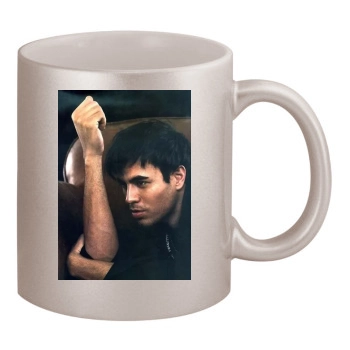 Enrique Iglesias 11oz Metallic Silver Mug