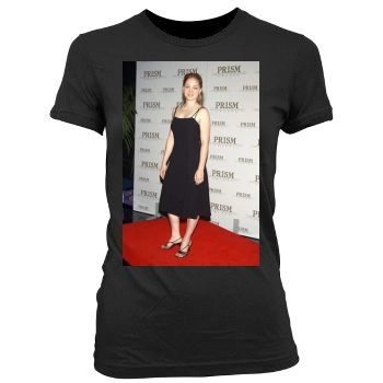 Erika Christensen Women's Junior Cut Crewneck T-Shirt