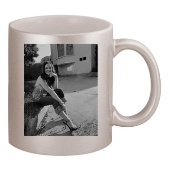 Erika Christensen 11oz Metallic Silver Mug