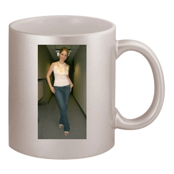 Erika Christensen 11oz Metallic Silver Mug