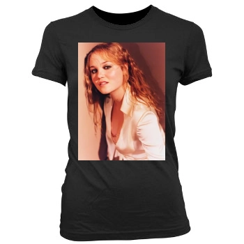 Erika Christensen Women's Junior Cut Crewneck T-Shirt