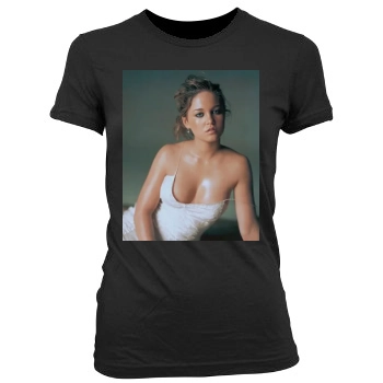 Erika Christensen Women's Junior Cut Crewneck T-Shirt