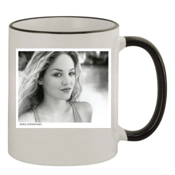 Erika Christensen 11oz Colored Rim & Handle Mug