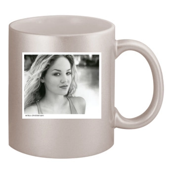 Erika Christensen 11oz Metallic Silver Mug