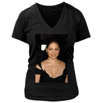 Erika Christensen Women's Deep V-Neck TShirt