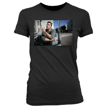 Ben Affleck Women's Junior Cut Crewneck T-Shirt