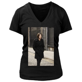 Ben Barnes Women's Deep V-Neck TShirt