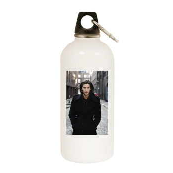 Ben Barnes White Water Bottle With Carabiner