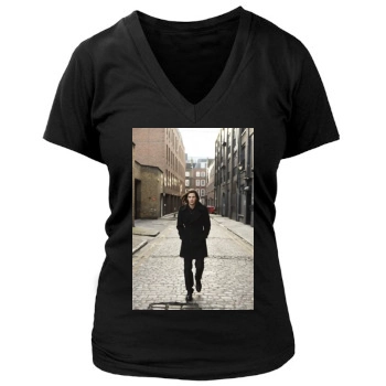 Ben Barnes Women's Deep V-Neck TShirt