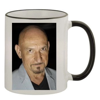 Ben Kingsley 11oz Colored Rim & Handle Mug