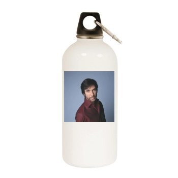 Dylan McDermott White Water Bottle With Carabiner