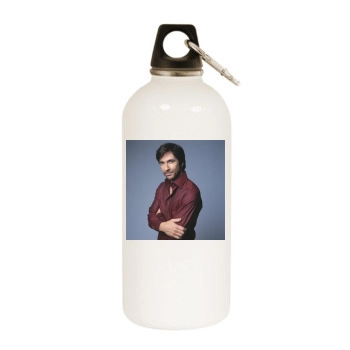 Dylan McDermott White Water Bottle With Carabiner