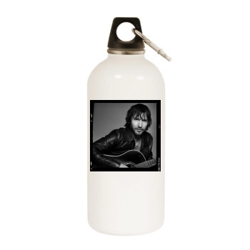 James Blunt White Water Bottle With Carabiner