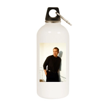 John Travolta White Water Bottle With Carabiner