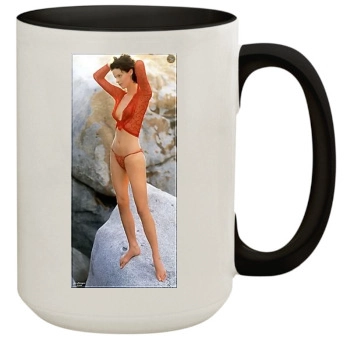 Eva Herzigova 15oz Colored Inner & Handle Mug