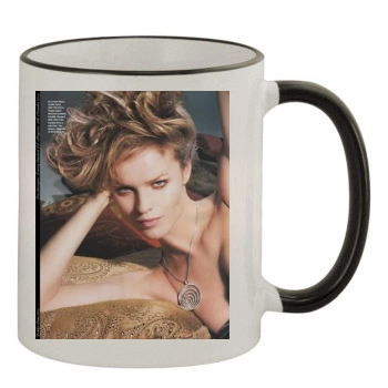 Eva Herzigova 11oz Colored Rim & Handle Mug