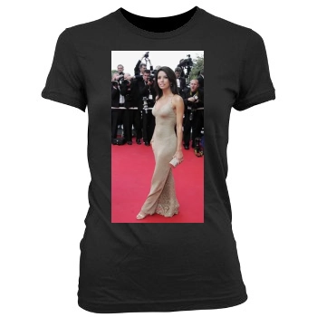 Eva Longoria Women's Junior Cut Crewneck T-Shirt