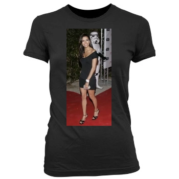 Eva Longoria Women's Junior Cut Crewneck T-Shirt