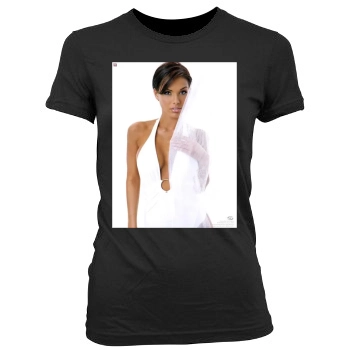 Eva Longoria Women's Junior Cut Crewneck T-Shirt