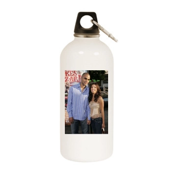 Eva Longoria White Water Bottle With Carabiner