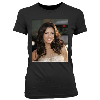 Eva Longoria Women's Junior Cut Crewneck T-Shirt