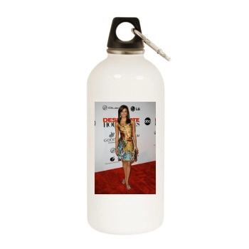 Eva Longoria White Water Bottle With Carabiner