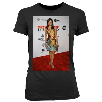 Eva Longoria Women's Junior Cut Crewneck T-Shirt