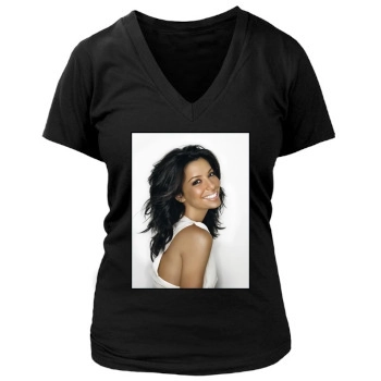 Eva Longoria Women's Deep V-Neck TShirt