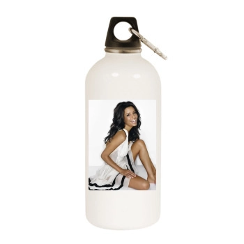 Eva Longoria White Water Bottle With Carabiner