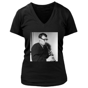 Woody Allen Women's Deep V-Neck TShirt