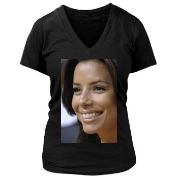 Eva Longoria Women's Deep V-Neck TShirt