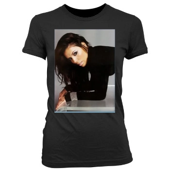 Eva Longoria Women's Junior Cut Crewneck T-Shirt