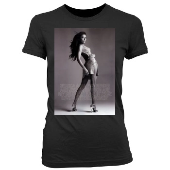 Eva Longoria Women's Junior Cut Crewneck T-Shirt