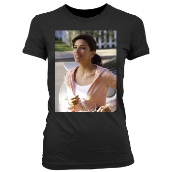 Eva Longoria Women's Junior Cut Crewneck T-Shirt