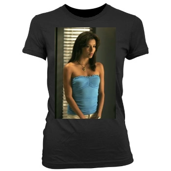 Eva Longoria Women's Junior Cut Crewneck T-Shirt