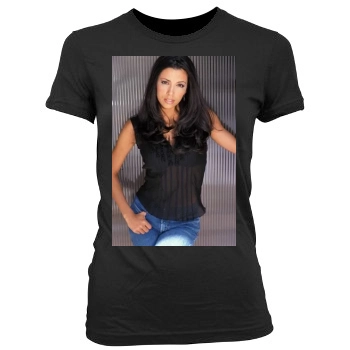 Eva Longoria Women's Junior Cut Crewneck T-Shirt