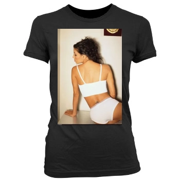 Eva Longoria Women's Junior Cut Crewneck T-Shirt