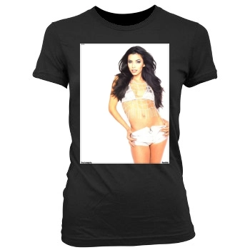 Eva Longoria Women's Junior Cut Crewneck T-Shirt