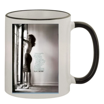 Eva Longoria 11oz Colored Rim & Handle Mug