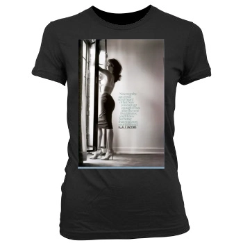 Eva Longoria Women's Junior Cut Crewneck T-Shirt