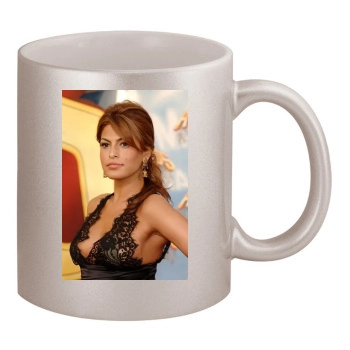 Eva Mendes 11oz Metallic Silver Mug