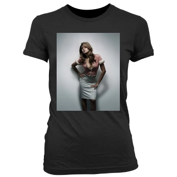 Eva Mendes Women's Junior Cut Crewneck T-Shirt