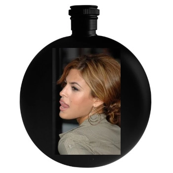 Eva Mendes Round Flask