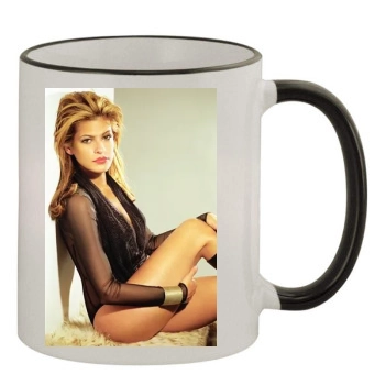 Eva Mendes 11oz Colored Rim & Handle Mug