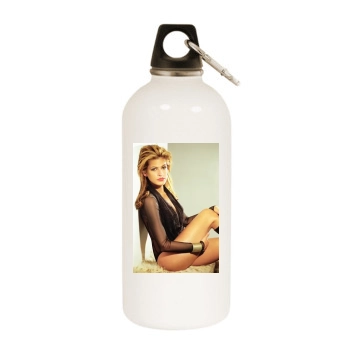 Eva Mendes White Water Bottle With Carabiner