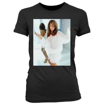 Eva Mendes Women's Junior Cut Crewneck T-Shirt